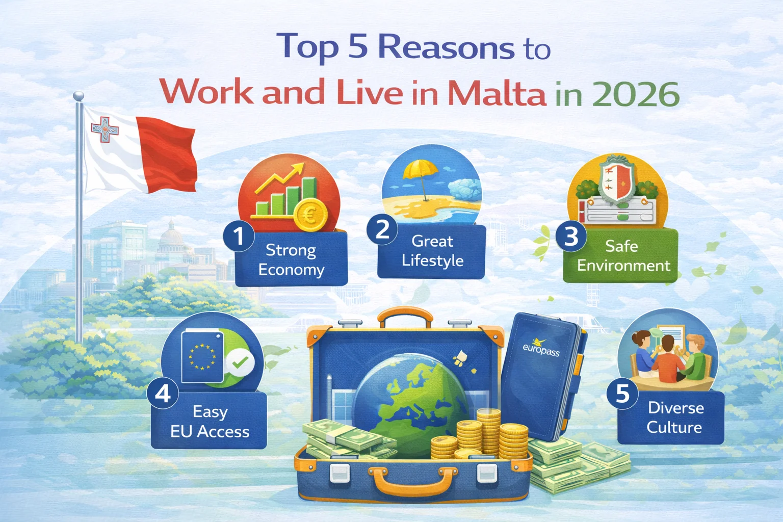 Top 5 Reasons to Work and Live in Malta