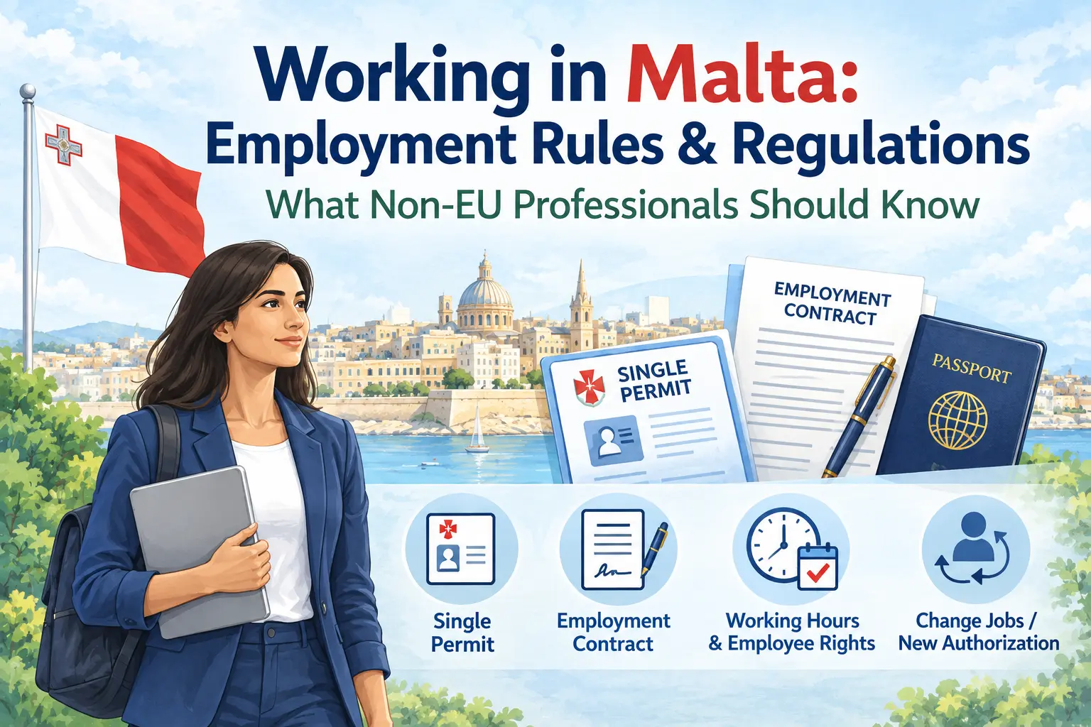 Malta Employment Rules and Regulations for Non-EU Workers